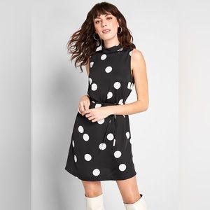 Up the Excitement Mock Neck Dress